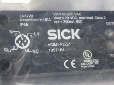 New | in-Stock SICK ACIM1P2221 AC/DC Power Supplies Ohio US | HGR 24 #911356