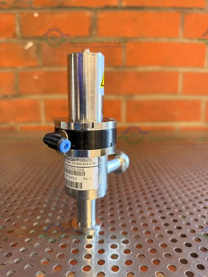 Used NOR-CAL PRODUCTS ESVP-0752-NW8 RIGHT ANGLE VALVE W/ KF 16/10 VACUUM FITTING Valves/Fittings California US | Equipment Lab #1511119