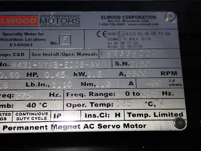 USED ELWOOD MOTORS M431NYNBED08AW
