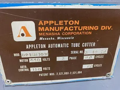 USED APPLETON CORE CUTTER