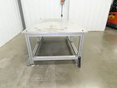 1" Aluminum Top Welding Work Bench Machine Fab Table 61-1/2"W 42"D 28-1/2"H