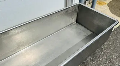 8’ x 30” x 17.5” Stainless Steel  |  Single Compartment Sink