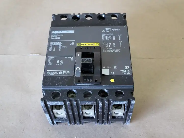 Used SQUARE D FAL36100 Switchgears British Columbia CA | Lenmark #239026