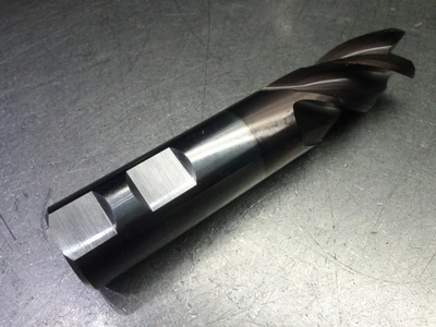 Guhring 1" 4 Flute Carbide CR Endmill 1" Shank .090" R 9067590254070 (LOC2408B)