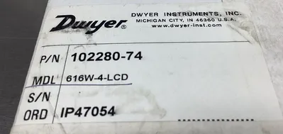 DWYER 616W-4-LCD SERIES 616 WEATHERPROOF PRESSURE TRANSMITTER 5C-18