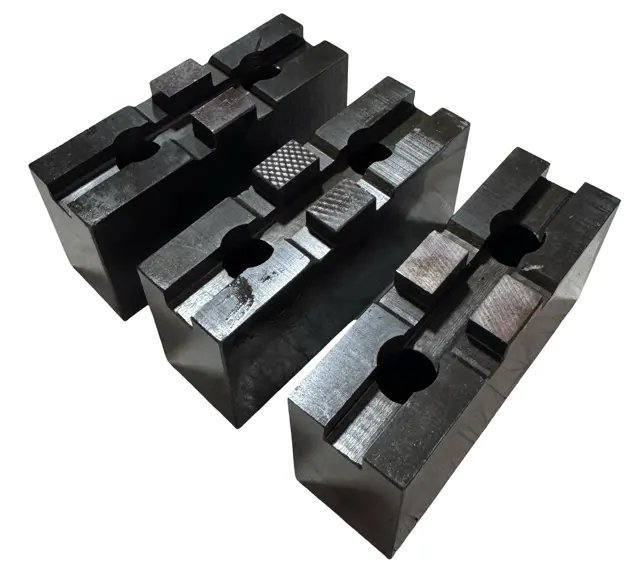3 Piece Soft Top Jaw Set for 6" TOS Chucks