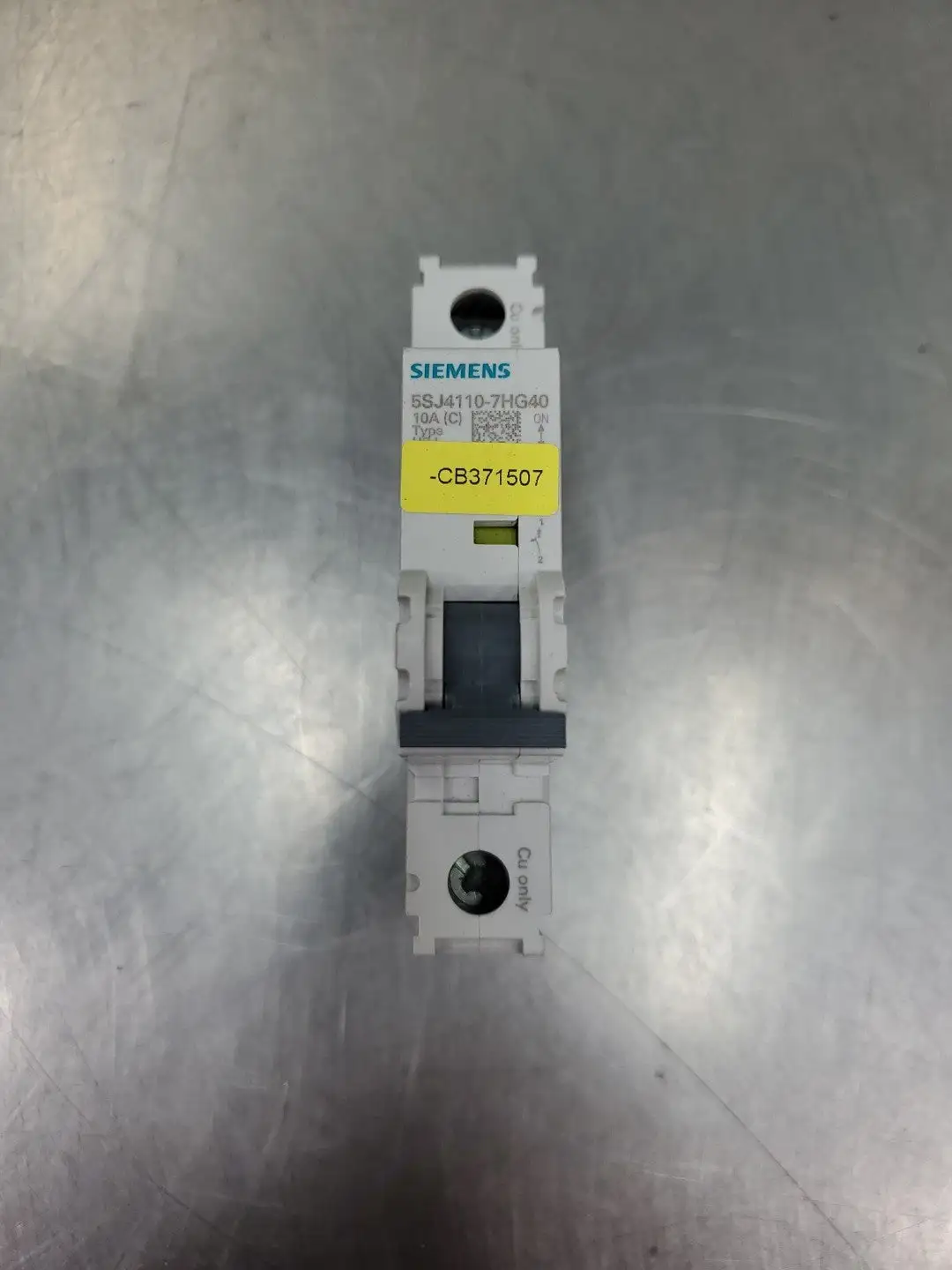 USED Siemens 5SJ4110-7HG40 Miniature Circuit Breaker, 10A, 1 Pole