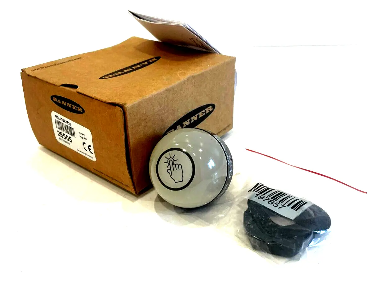 NEW BANNER ENGINEERING K50APTGRYF2Q TOUCH PUSH BUTTON