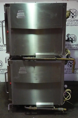 HARDT DOUBLE STACKED NATURAL GAS COMMERICAL ROTISSERIE MODEL INFERNO 3500 (CAPACITY 80 CHICKENS)