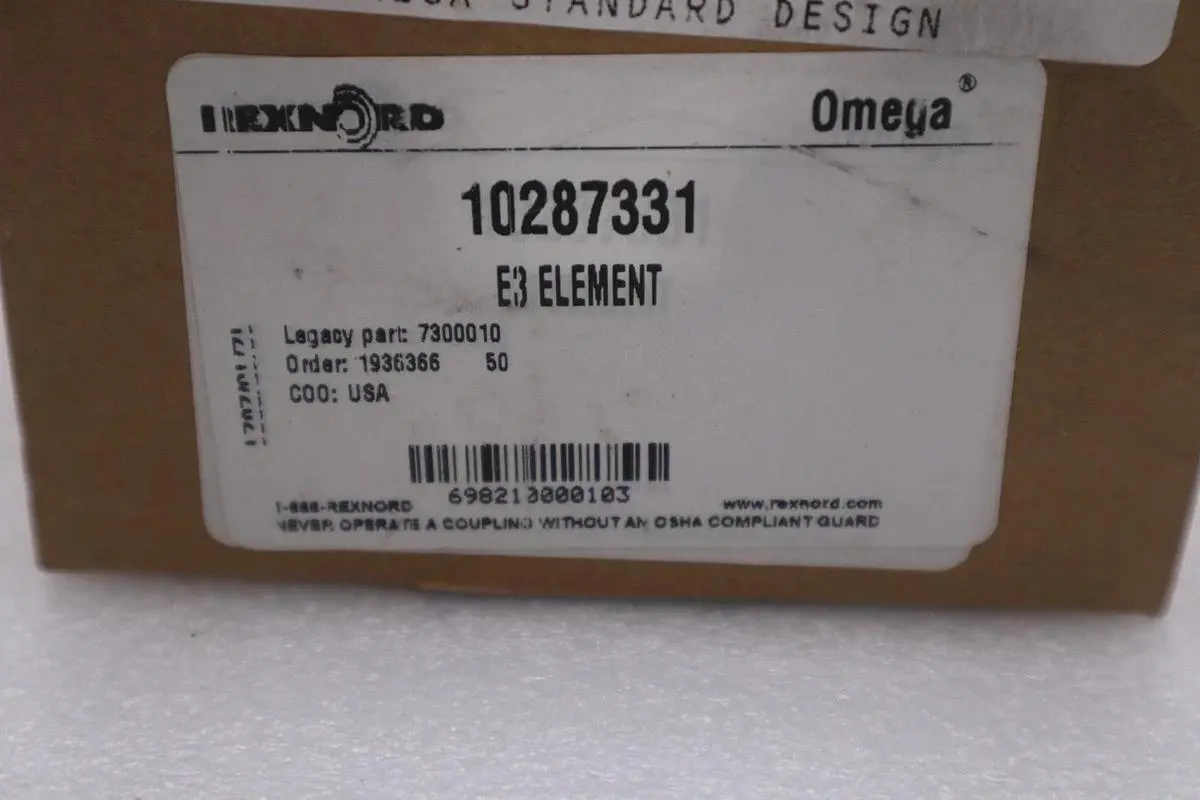 Rexnord Omega E3 Element 10287331 - NEW IN BOX - STOCK GF431A