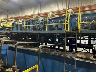 72” x .500” x 60,000 Lbs. Pro-Eco Push Pull Pickle Line