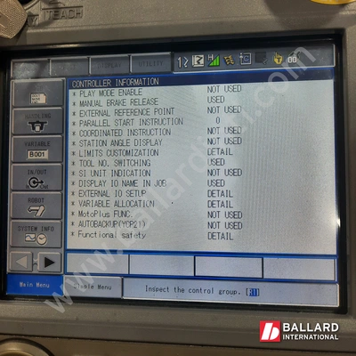 YASKAWA Motoman MH180 Robot System w/ DX200 Controller