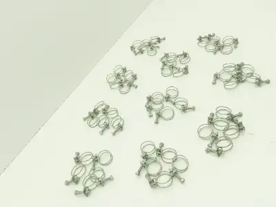 1" Double Wire Steel Hose Tube Clamp  LOT OF 50 Pcs
