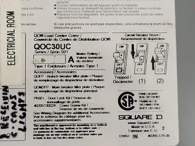 USED SQUARE D QOC30UC
