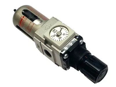 Used SMC Modular Filter Regulator 1/4" NPT MISSING DRAIN CAP Air Pressure Regulators Michigan US | Maverick Industrial Sales #1394924