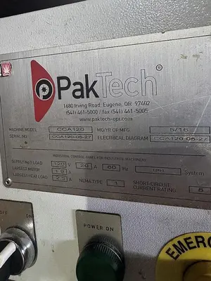 Used 2016 PAKTECH CCA120 Canning Lines Oregon US | Ager Tank & Equipment Co. #1521093