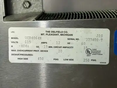 Used Delfield Used 64" Delfield UCD4064N 4 -drawer Undercounter/Worktop Refrigerator 115V Worktop Refrigerators Illinois US | Falcon Restaurant Supply #1374415