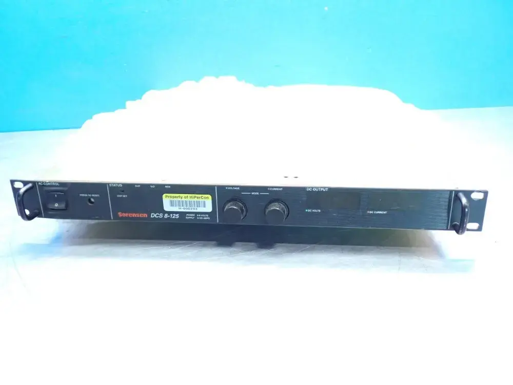 Used SORENSEN DCS8125 Power Supplies Ohio US | HGR 24 #941895