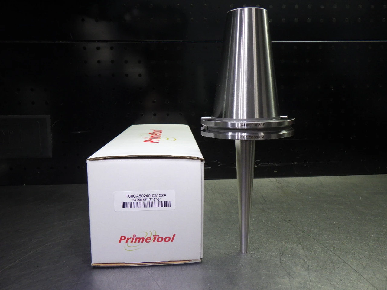 PrimeTool CAT50 1/8" Shrink Fit Tool Holder 6" Pro T00CA50240-03152A (LOC2636)
