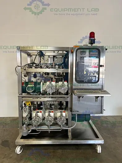 Used VARIAN CHROMATOGRAPHY CONTROL SKID W/ 2.4 HP DUAL HEAD PUMP, 2.4 HP HEAT PUMPS Chromatography | Equipment Lab #486180