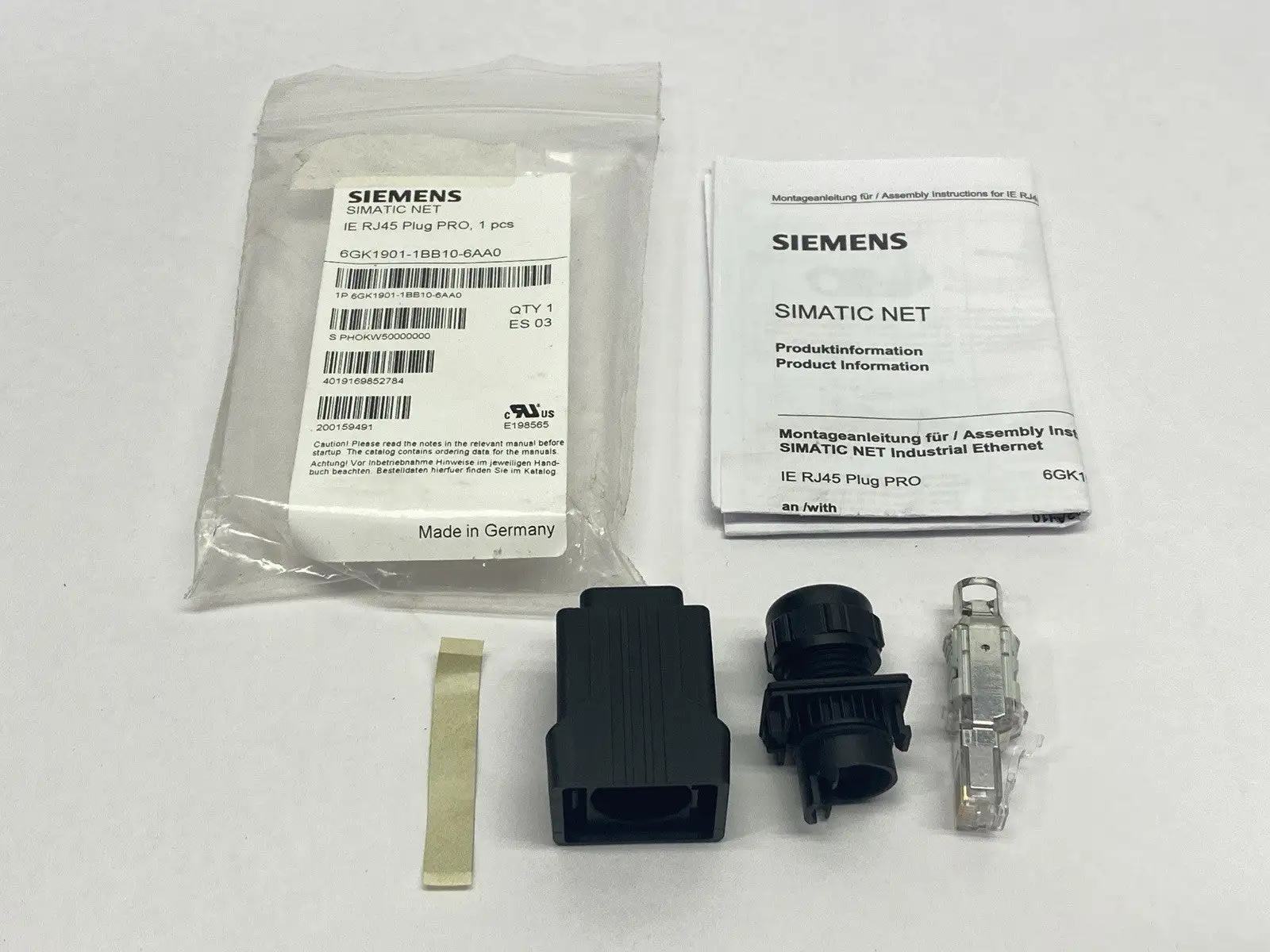 6GK1901-1BB10-6AA0 | Siemens  SIMATIC IE RJ45 Plug PRO - New