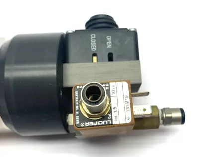 24328-KA41-0001/0463 | VAT  Vacuum Angle Valve w/ Lucifer 131M15 Solenoid Valve - Used