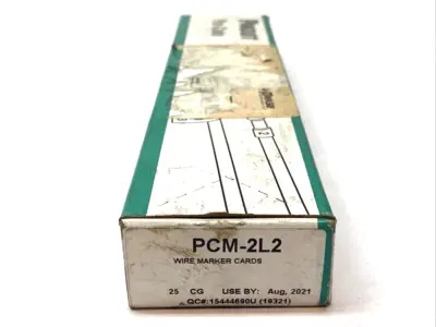 New | in-Stock Panduit Pan-Code Wire Marker Cards BOX OF 12 CARDS Blank Label Michigan US | Maverick Industrial Sales #1392491