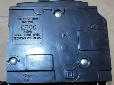 15 Amp, 1 Pole, 120/240 Volt Circuit Breaker Type QO