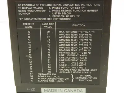 Allen Bradley 1406-G Motor Protector Programmer Monitor Series A With Bracket