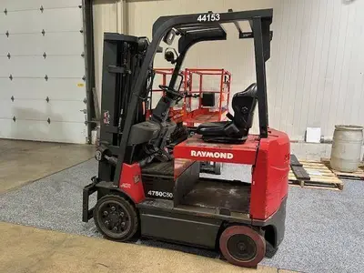 Used RAYMOND 4750C50S 4-Wheel Sit down Electric Counterbalance Forklifts Illinois US | Somerset Equipment Sales #1546156