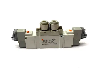 Used SMC DOUBLE SOLENOID VALVE 5-PORT Solenoid Valves | Maverick Industrial Sales #1107350