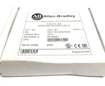 NEW ALLEN-BRADLEY SER. A KINETIX 300 TERMINAL BLOCK FOR IO