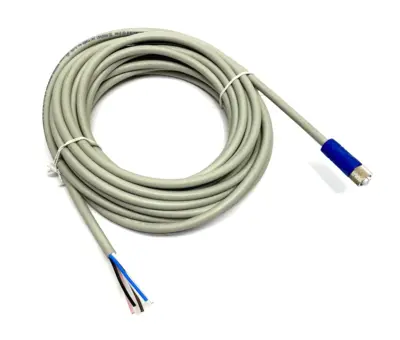 USED LUMBERG AUTOMATION, BELDEN L-CODED M12 SINGLE ENDED POWER CABLE 10M