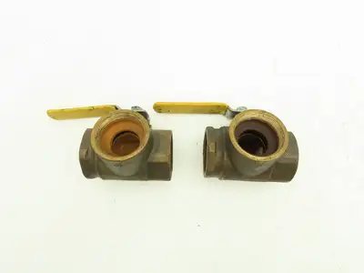 Apollo CII Conbraco 2"NPT Bronze 3-Way Ball Valve Full Port 400WOG Lot of 2
