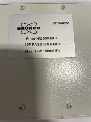 Bruker W1346251 High Power Filter 500MHz HQ 470.6MHz Pass