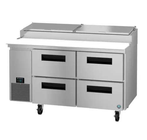 Hoshizaki PR60B-D4 60" Steelheart Pizza Prep Table w/ Refrigerated Base, 115v
