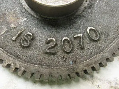 Ohio Gear IS2070 3-9/16" OD 70T 1/2" Bore 3/8" Thick Spur Gear
