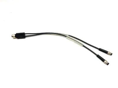 USED ESCHA SPLITTER Y-CABLE M12 FEM. TO DUAL M8 MALE