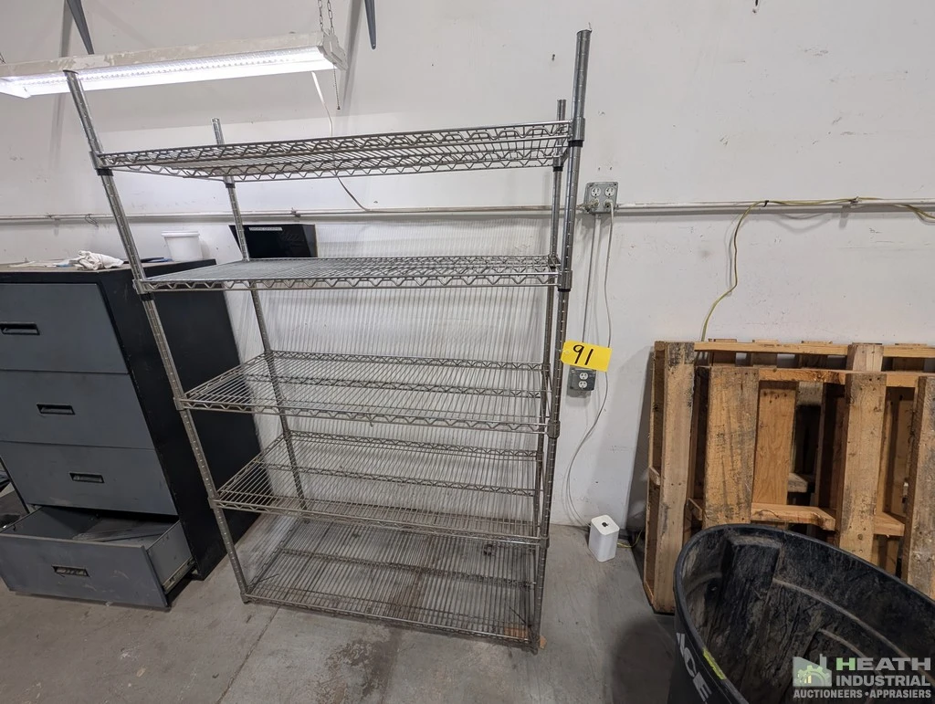 Used _UNKNOWN_ METRO WIRE SHELVING UNIT 4 FT X 18 IN X 6 FT Racks/Shelving Illinois US | Heath Industrial Auction Services #1546910