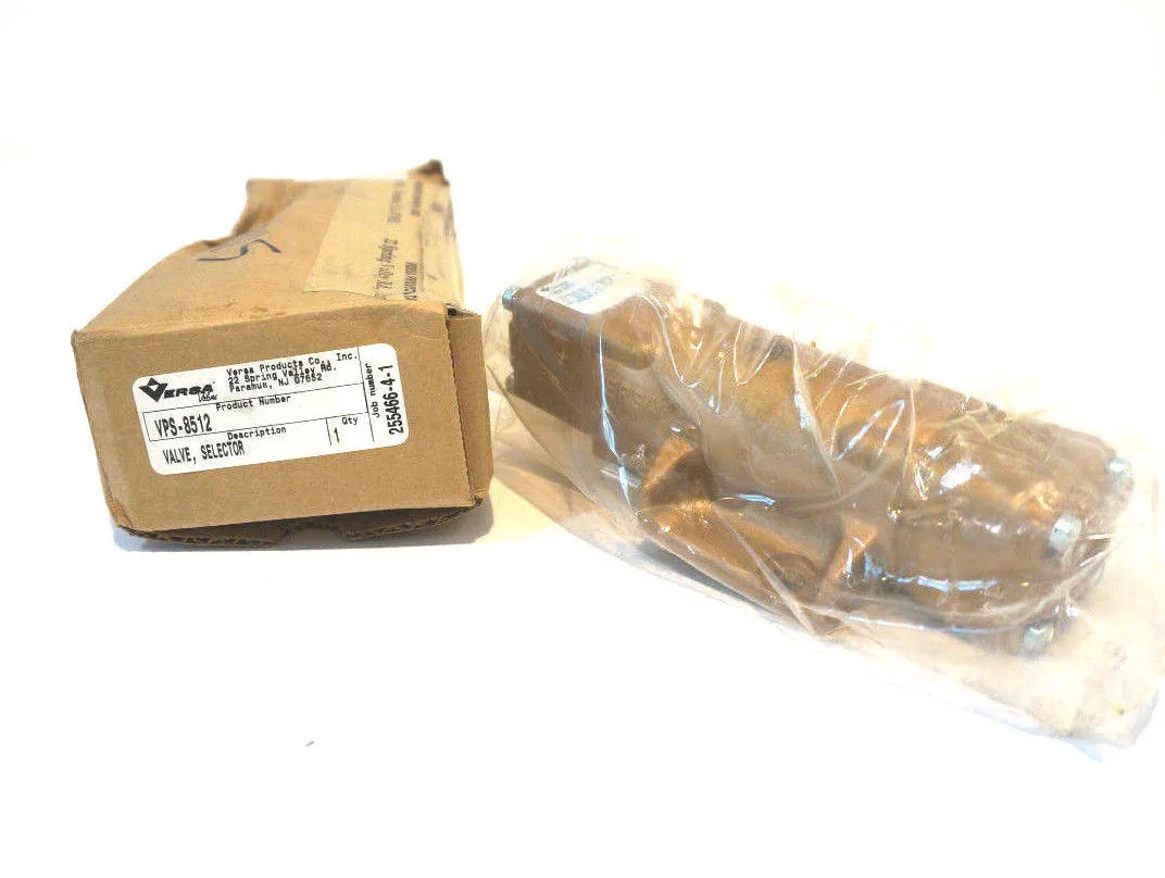 NEW VERSA VPS-8512 SELECTOR VALVE VPS8512