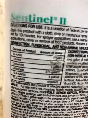 1 Gal Franklin Sentinel II Anti-Viral Disinfectant Concentrated Surface Cleaner