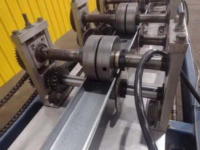 12 STAND X 10" KNUDSON MODEL #KS-2468 STUD & TRACK FRAMING ROLLFORMER, WITH AMS CONTROLS: STOCK #18942