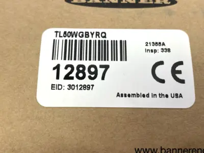 USED BANNER LED TOWER LIGHT 50MM 8-PIN M12 12897