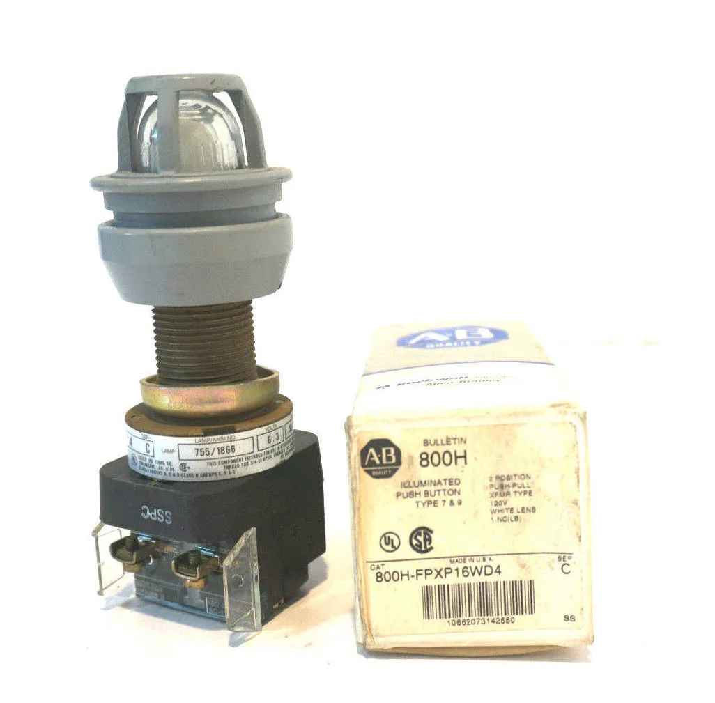 NEW ALLEN BRADLEY 800H-FPXP16WD4 PUSHBUTTON SER.C 800HFPXP16WD4