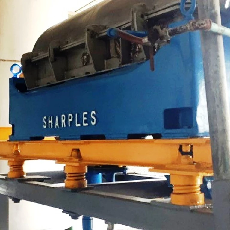 Sharples P3400 (14 x 48) tricanter centrifuge, 316SS.