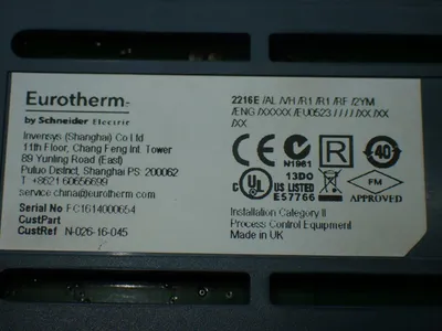 USED EUROTHERM 2216E/AL/VH/R1/R1/RF/2YM/ENG/XXXXX/EU0523