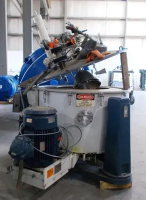 Ferrum DSZ-UR/T/HA 1250/630 perforate basket centrifuge, Eldon-coated.