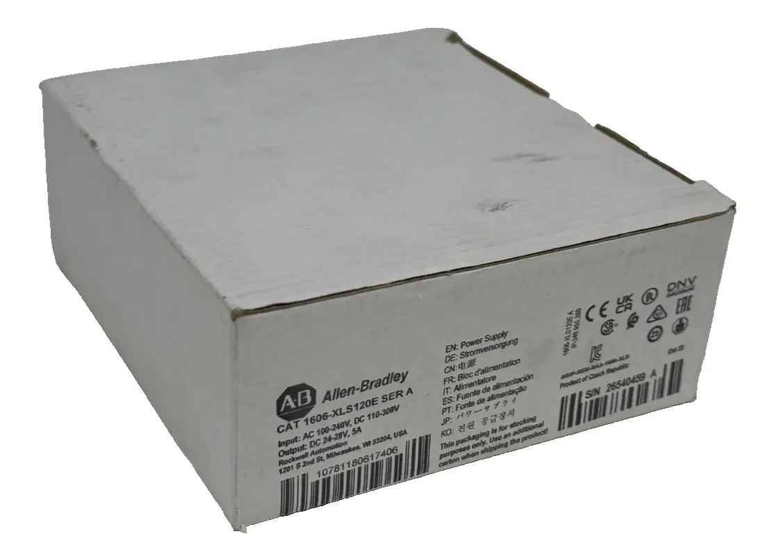 ALLEN BRADLEY 1606-XLS120E POWER SUPPLY 100-240V 110-300VDC UNUSED SURPLUS