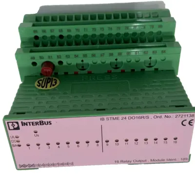 NEW PHOENIX CONTACT IB ST 24 DO16R/S INPUT MODULE 2721112 IBST24DO16RS