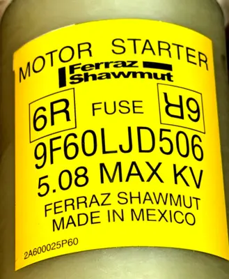 NEW MERSEN FERRAZ SHAWMUT 9F60LJD506 CURRENT LIMITING FUSE 5.08KV 6R